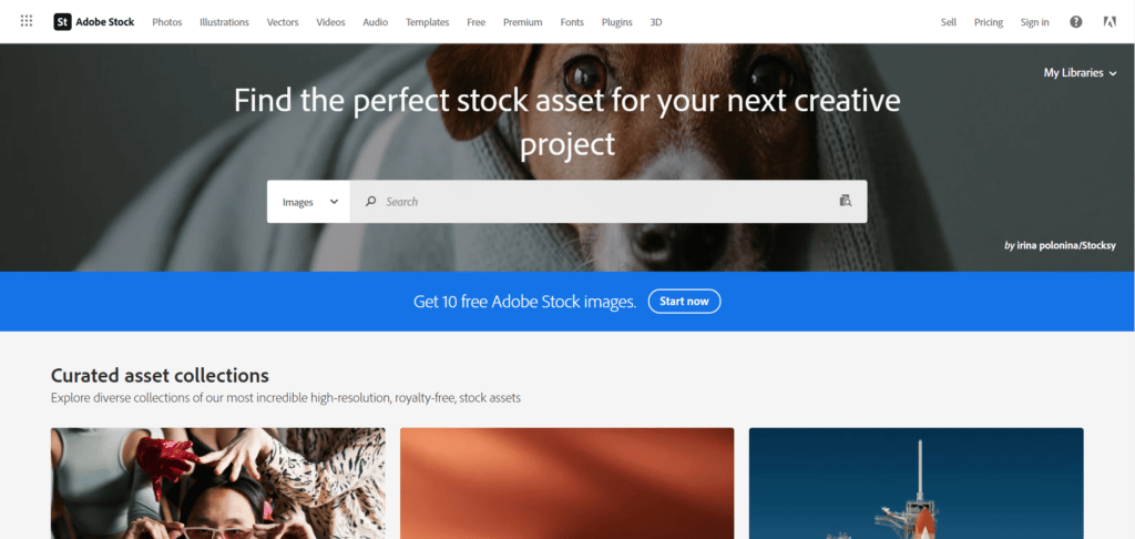 Adobe Stock Website