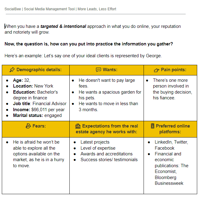 buyer persona template