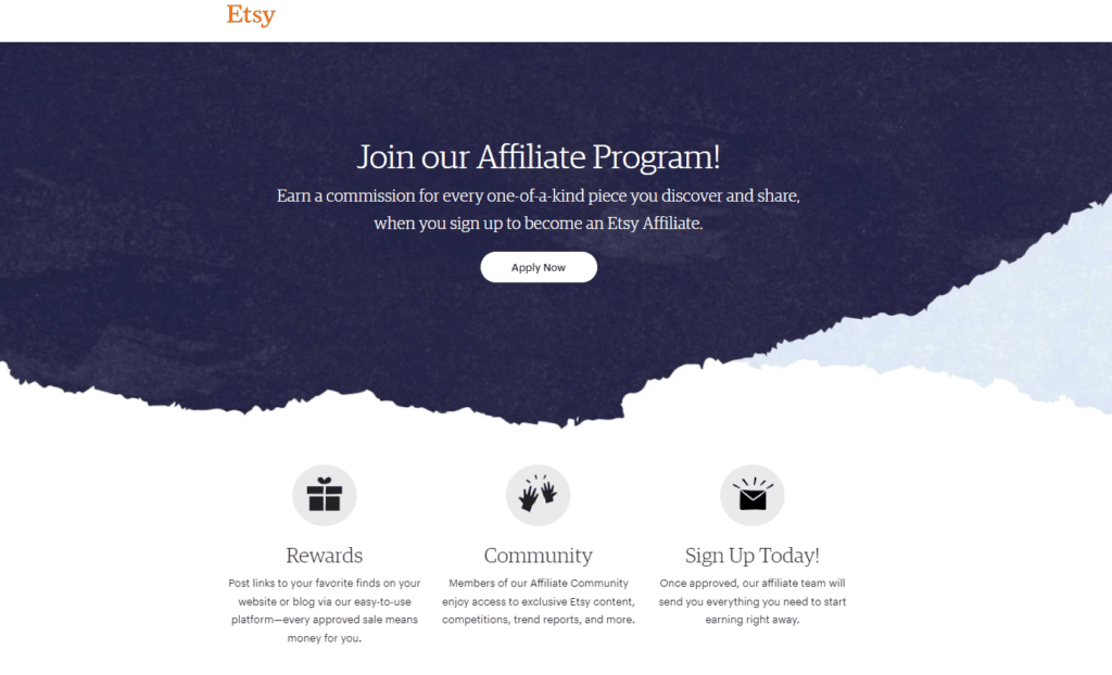 Etsy affiliate program