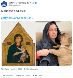 Getty twitter post