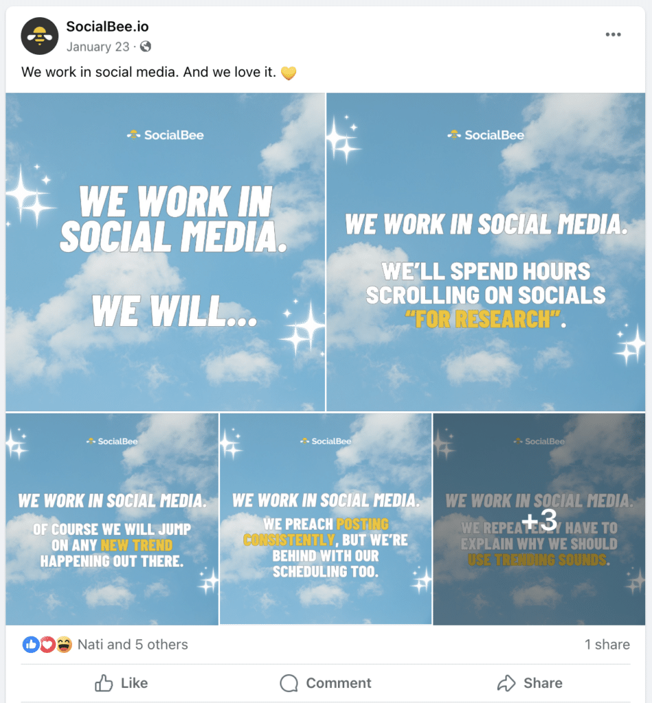 socialbee meme facebook post