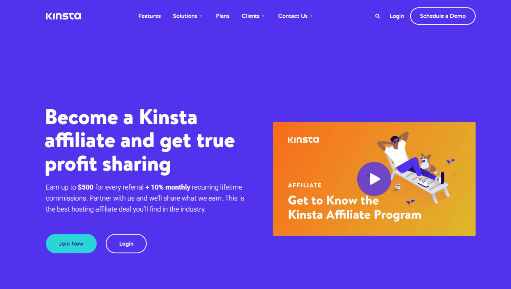 kinsta affiliate program