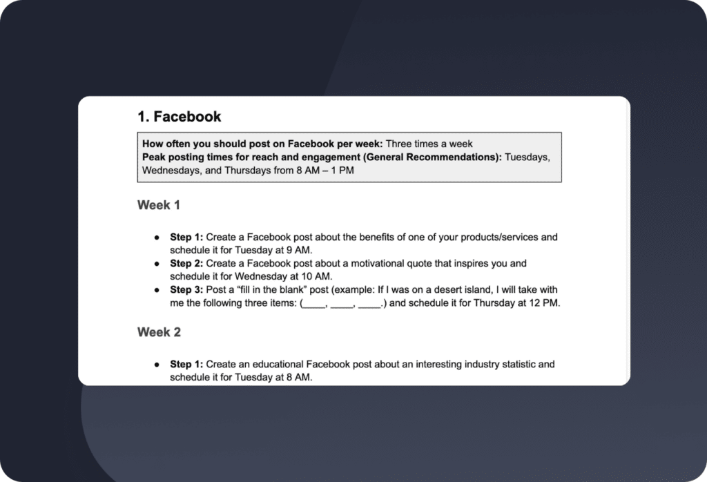 Social media content batching framework by SocialBee