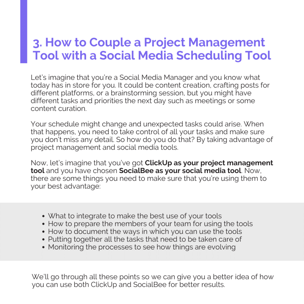 SocialBee and ClickUp guide