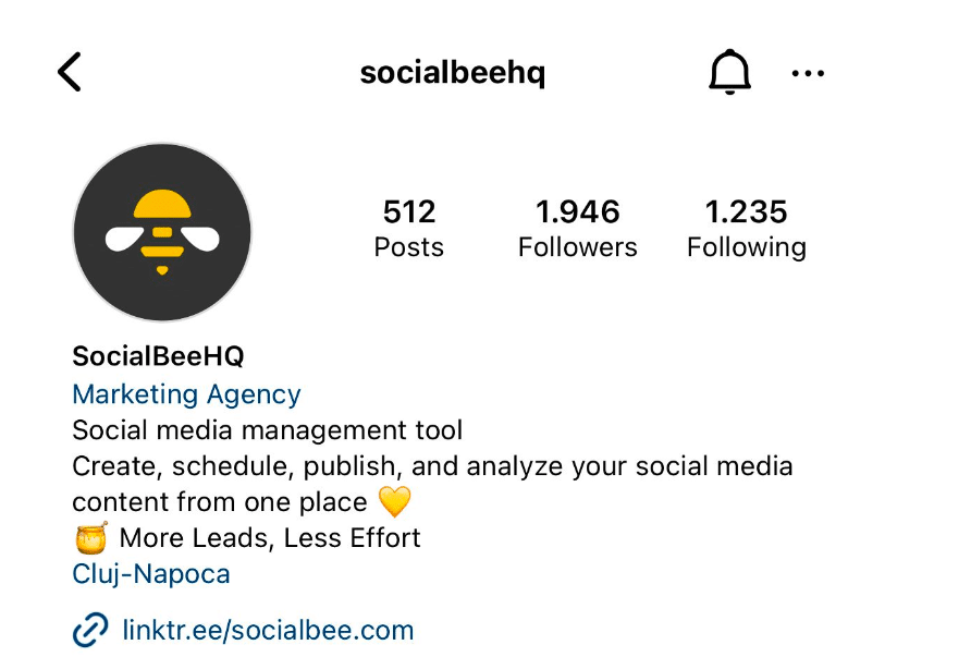 socialbee bio