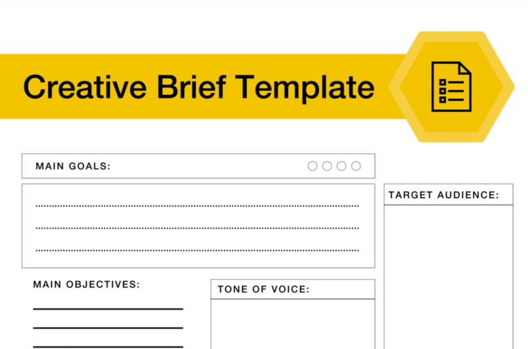 SocialBee creative brief template