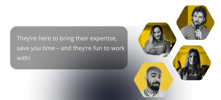 SocialBee customer support team members