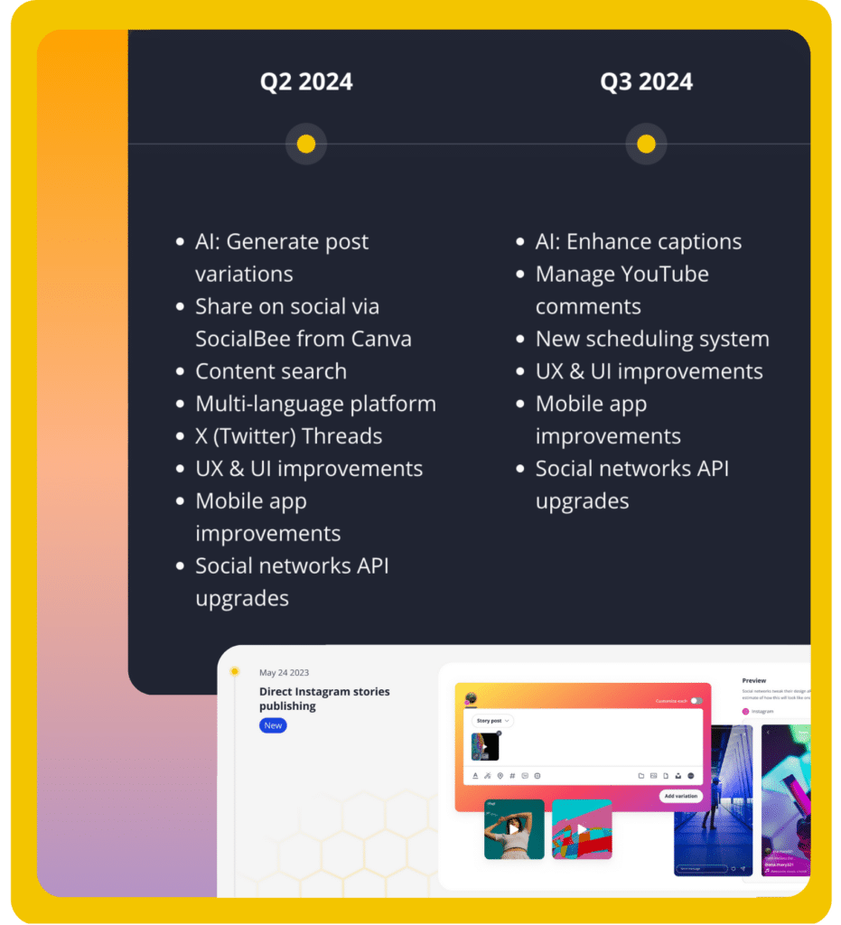 SocialBee roadmap