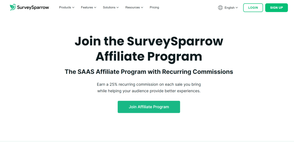 Survey Sparrow Affiliate