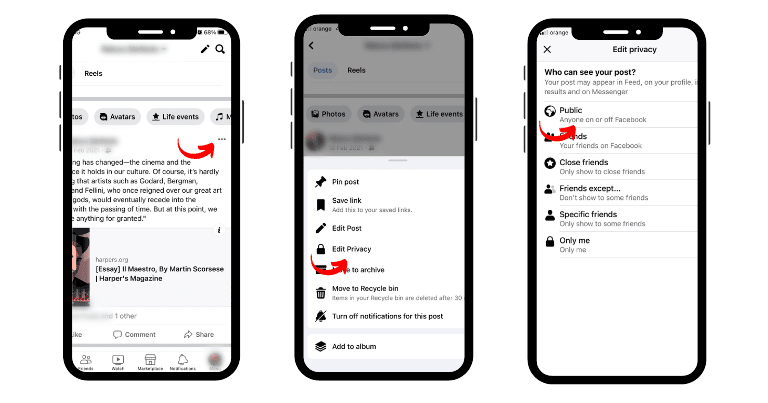 facebook privacy settings