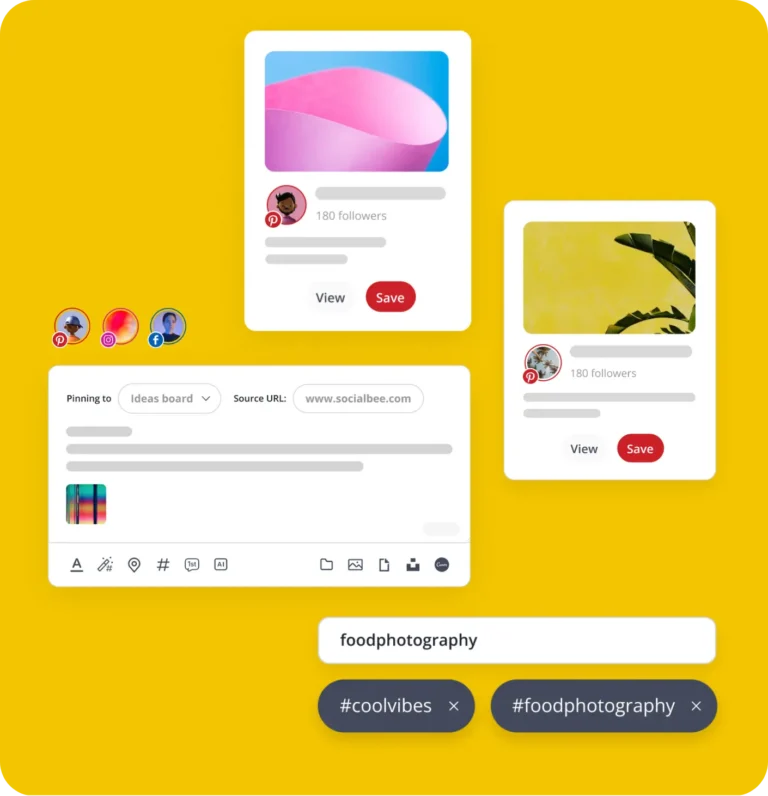 SocialBee's AI Pinterest pin generator